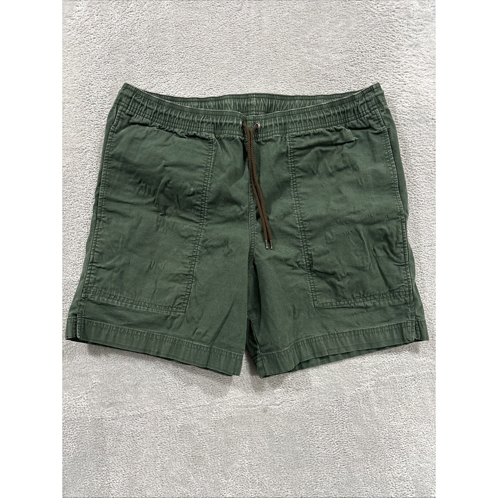 Filson Dry Falls Shorts Men's 38 Elastic Waist Drawstring 8" Inseam Hiking Green